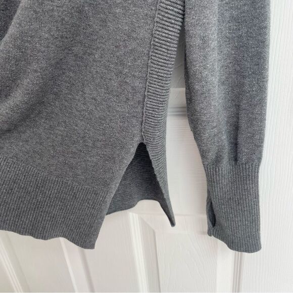 Athleta Aster Hooded Gray Sweater Women’s Size S - Picture 7 of 7